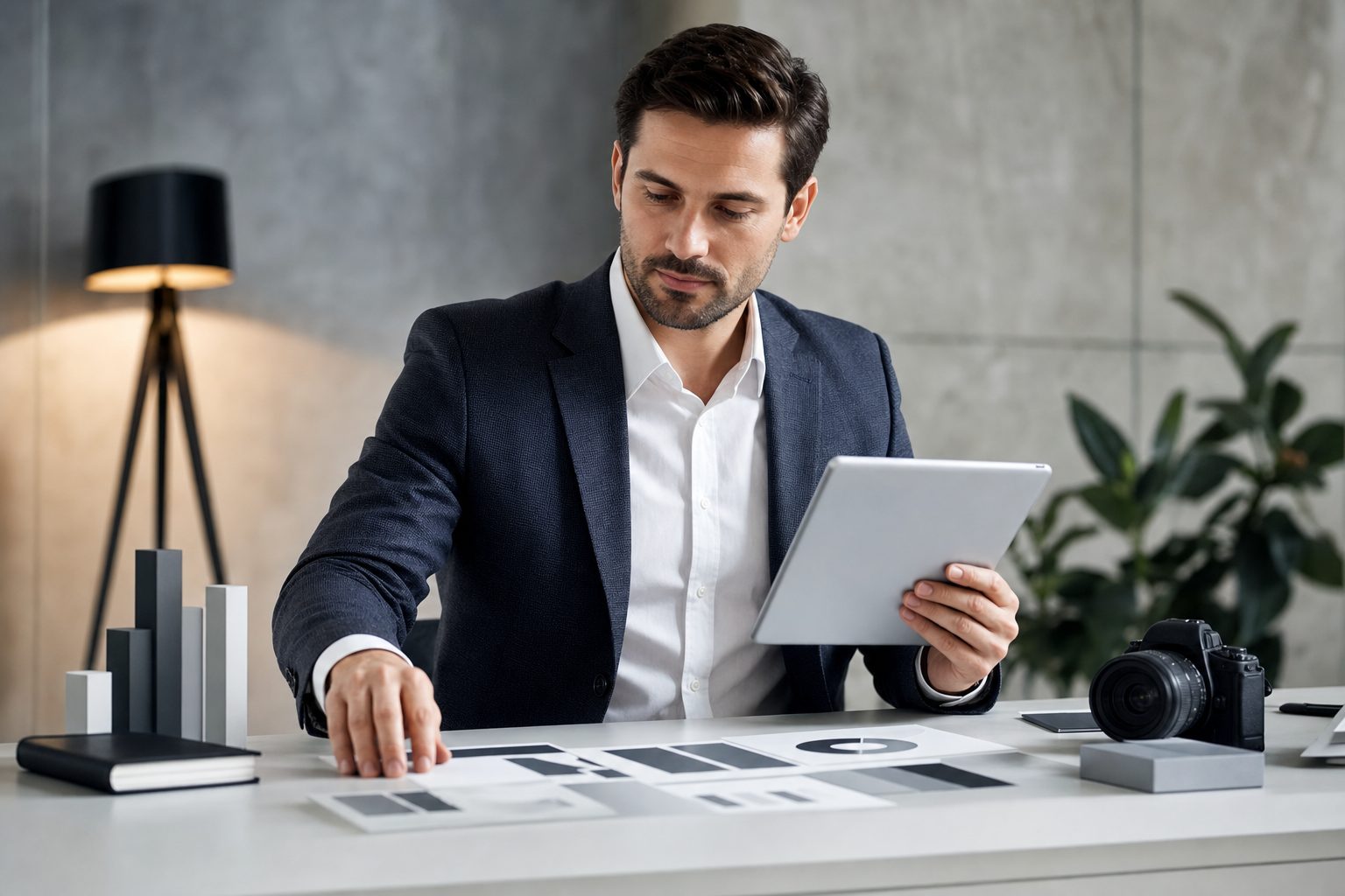 Person setting up a Facebook ad campaign on a laptop