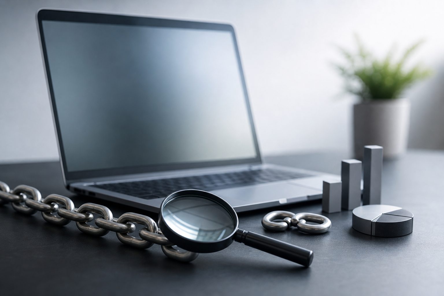 Dashboard showing backlink changes and website authority metrics